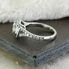 1 Carat Round Cut Diamond Engagement Ring for Women, Wedding Ring