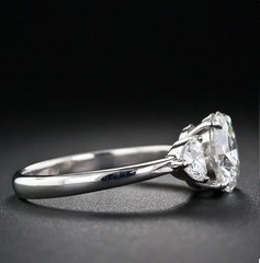 3 Carat Round Cut Diamond Engagement Ring for Women, Wedding Ring