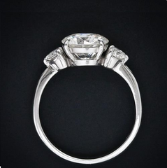 3 Carat Round Cut Diamond Engagement Ring for Women, Wedding Ring
