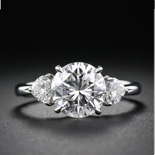 3 Carat Round Cut Diamond Engagement Ring for Women, Wedding Ring