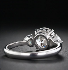 3 Carat Round Cut Diamond Engagement Ring for Women, Wedding Ring