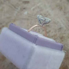 3 Carat Emerald Cut Diamond Engagement Ring for Women, Wedding Ring, Solitaire Ring