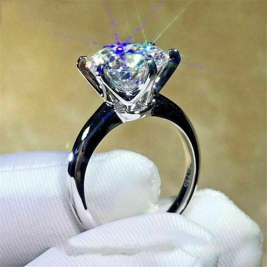 2.5 Carat Round Cut CVD Lab Grown Diamond Engagement Ring for Women, Anniversary Gifts, Wedding Ring