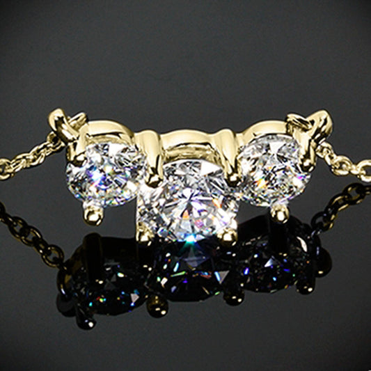 4 TCW Round Cut Diamond Charm Pendant For Women, Christmas Gifts, Wedding Pendant