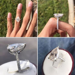 2 Carat Round Engagement Ring for Women, CVD Lab Grown Diamond Ring, Christmas Gifts, Anniversary Gifts, Promise Ring for Her, Wedding Ring