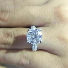 2.5 Carat Round Cut Diamond Engagement Ring For Women, Wedding Ring, Anniversary Gifts, Christmas Gifts