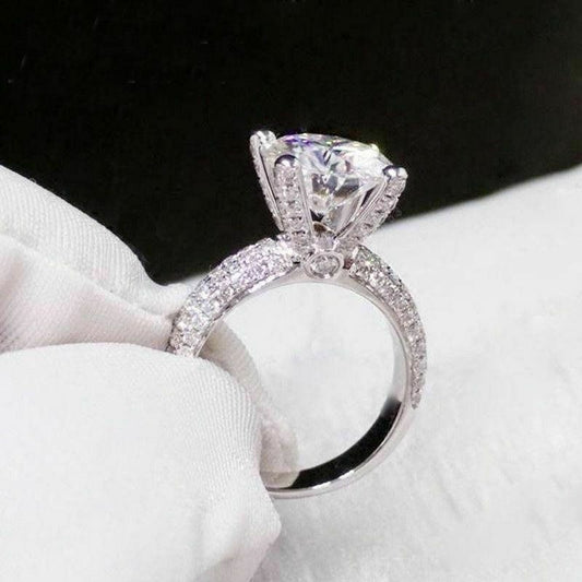 2.5 Carat Round Cut Diamond Engagement Ring For Women, Wedding Ring, Anniversary Gifts, Christmas Gifts