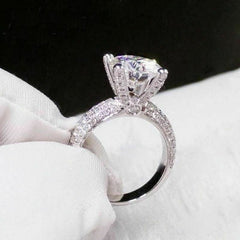 2.5 Carat Round Cut Diamond Engagement Ring For Women, Wedding Ring, Anniversary Gifts, Christmas Gifts