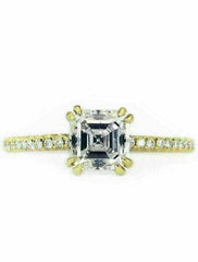2 Carat Asscher Cut Diamond Engagement Ring for Women, Wedding Ring, Anniversary Gifts