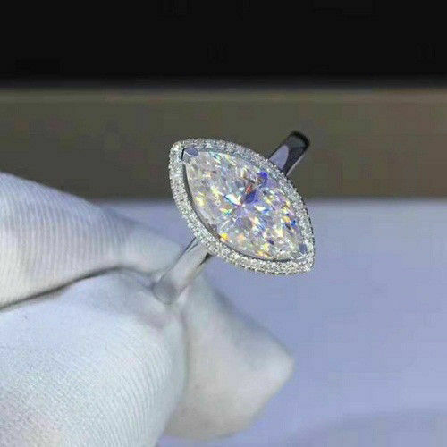2.5 Carat Marquise Cut Diamond Engagement Ring For Women, Wedding Ring, Christmas Gifts