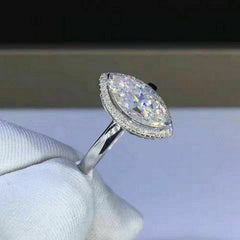 2.5 Carat Marquise Cut Diamond Engagement Ring For Women, Wedding Ring, Christmas Gifts