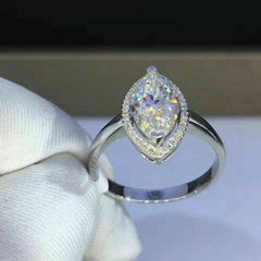 2.5 Carat Marquise Cut Diamond Engagement Ring For Women, Wedding Ring, Christmas Gifts