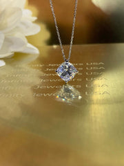 1 CT Cushion Cut Diamond Charm Pendant For Women, Wedding Pendant, Christmas Gifts, Anniversary Gifts