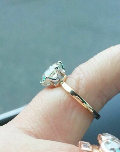 2 Carat Round Cut Diamond Engagement Ring for Women, Solitaire Ring Wedding Ring