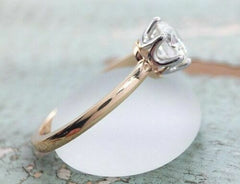 2 Carat Round Cut Diamond Engagement Ring for Women, Solitaire Ring Wedding Ring