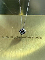 1 CT Cushion Cut Diamond Charm Pendant For Women, Wedding Pendant, Christmas Gifts, Anniversary Gifts