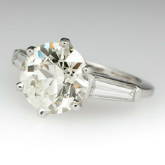 3 Carat Round Cut Diamond Engagement Ring for Women, Three Stone Ring, Wedding Ring