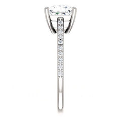 2 Carat Princess Cut CVD Lab Grown Diamond Engagement Ring for Women, Solitaire Accents Anniversary Gifts, Christmas Gifts, Wedding Ring, Handmade Ring