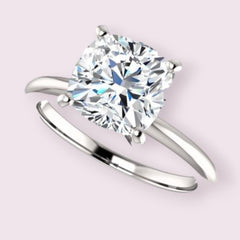 3.50 Carat Cushion CVD Lab Grown Diamond Engagement Ring for Women, Solitaire Engagement Ring, Anniversary Gifts, Christmas Gifts, Promise Ring, Wedding Ring