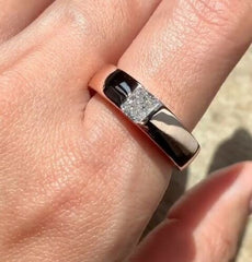 1.5 Carat Square Radiant Cut Diamond Engagement Ring For Women, Wedding Ring