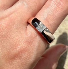 1.5 Carat Square Radiant Cut Diamond Engagement Ring For Women, Wedding Ring