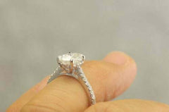 2 Carat Oval Cut Diamond Engagement Ring for Women, Wedding Ring, Anniversary Gifts For Her