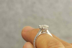 2 Carat Oval Cut Diamond Engagement Ring for Women, Wedding Ring, Anniversary Gifts For Her