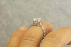 2 Carat Oval Cut Diamond Engagement Ring for Women, Wedding Ring, Anniversary Gifts For Her