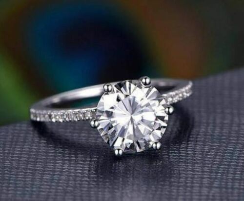 2 Carat Round Cut Diamond Engagement Ring, Wedding Ring, Anniversary Gifts For Her