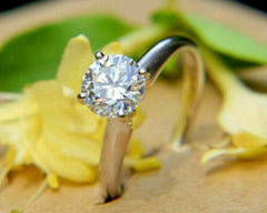 2.5 Carat Round Cut CVD Lab Grown Diamond Engagement Ring for Women, Solitaire Ring, Anniversary Gifts, Wedding Ring