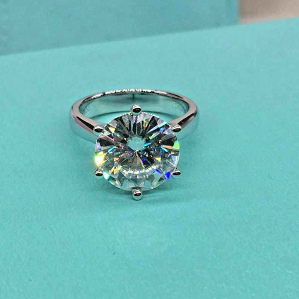 3 Carat Round Cut Diamond Engagement Ring For Women, Solitaire Ring, Wedding Ring