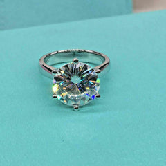 3 Carat Round Cut Diamond Engagement Ring For Women, Solitaire Ring, Wedding Ring