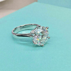 3 Carat Round Cut Diamond Engagement Ring For Women, Solitaire Ring, Wedding Ring