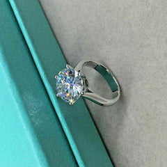 3 Carat Round Cut Diamond Engagement Ring For Women, Solitaire Ring, Wedding Ring