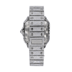 CS Two Tone 41MM Moissanite Diamond Watch 20CT