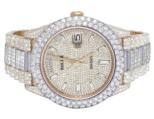 Rolex Watch men bust down watch automatic moissanite iced out watch hip hop watch