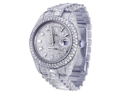 Rolex Watch 42mm iced out moissanite watch men luxury wrist watch bust down watch