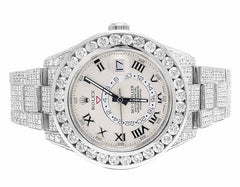 Rolex Watch 42mm real moissanite diamond watch gift for him hip hop watch men luxury wrist watch