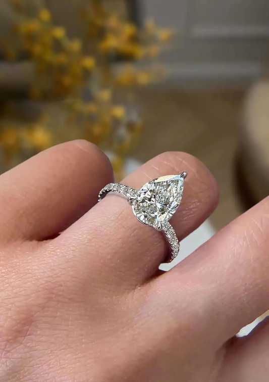 2 Carat Round Engagement Ring for Women, CVD Lab Grown Diamond Ring, Christmas Gifts, Anniversary Gifts, Promise Ring for Her, Wedding Ring